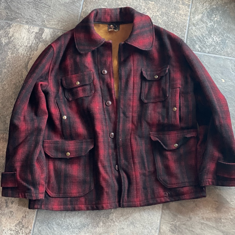 Vtg 40’s Woolrich Hunting Coat
